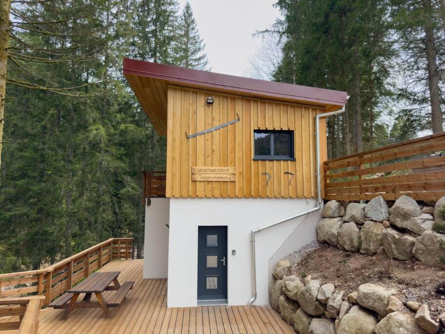 Le Refuge Perche Du Saut De La Bourrique Spa, Terrain Cloture เฌราร์แมร์ ภายนอก รูปภาพ
